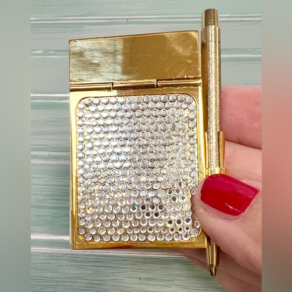 Vintage Judith Leiber Swarovski Crystal Studded Notepad - Picture 3 of 10